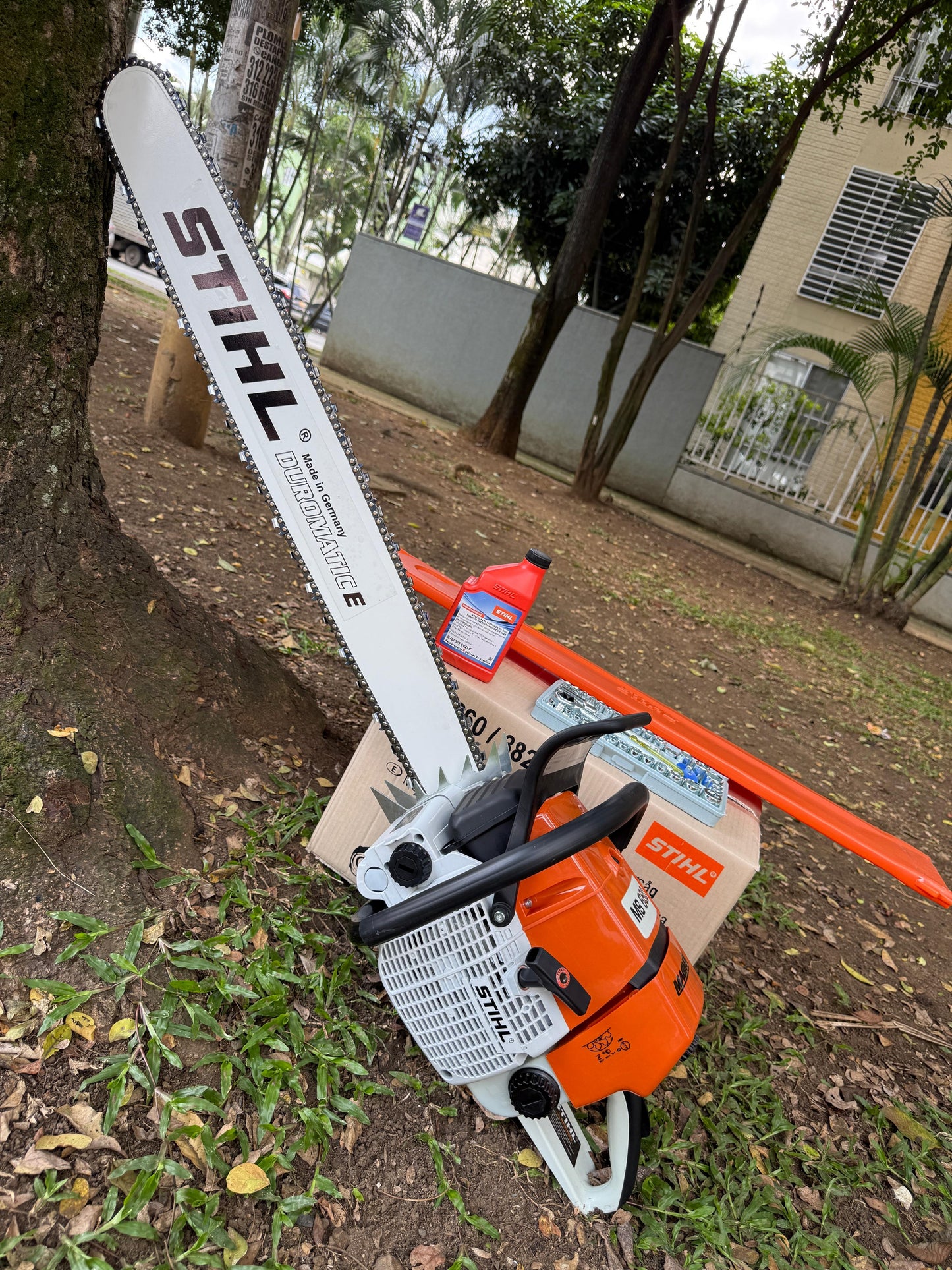 Motosierra STIHL MS 660 MAGNUM ALEMANA + ACEITE + JUEGO COPAS RACHE